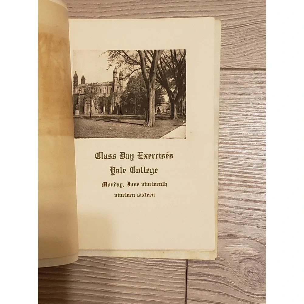 1916 Yale Class Day Commencement College‎ University program